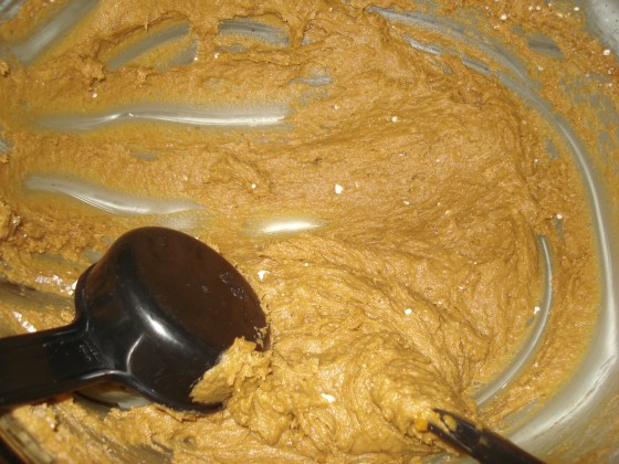 pumpkin cookies batter