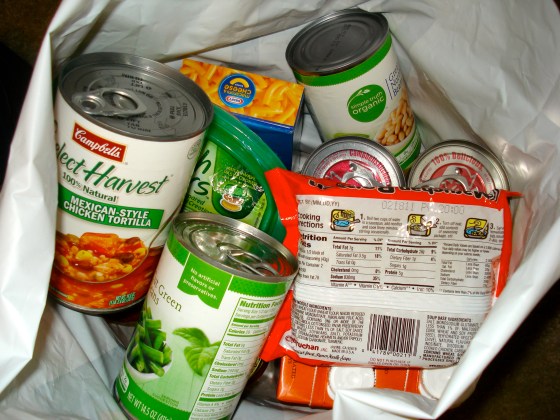 food donation bag