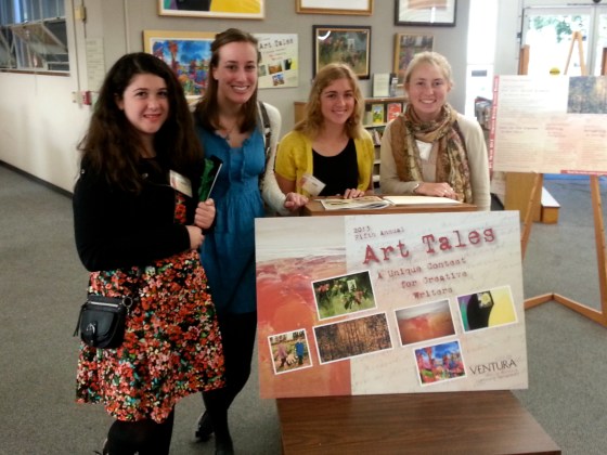 with writing campers at ceremony