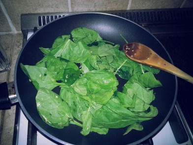 spinach before