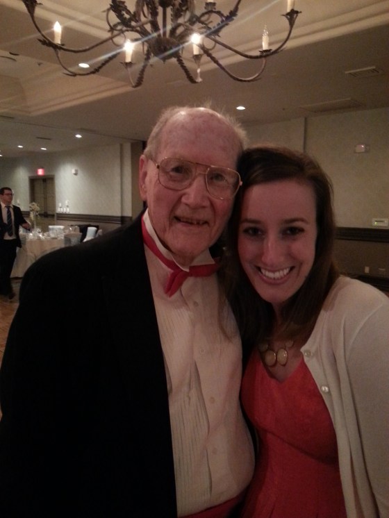 me and Gramps wedding reception