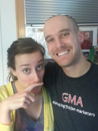 me and greg staches