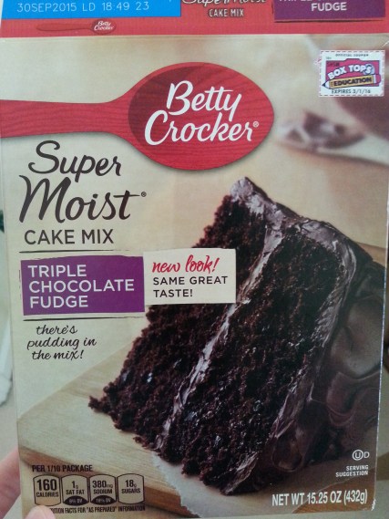 chocolate cake mix