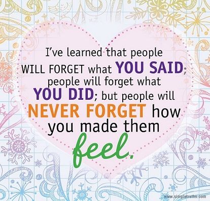 how you made them feel