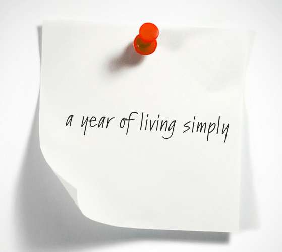 year of living simply