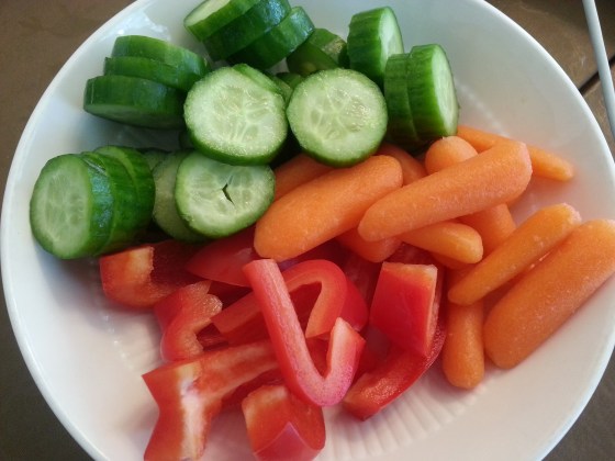 raw veggies