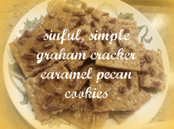 sinful graham cracker pecan cookies