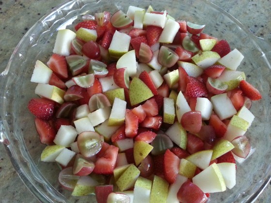 fruit in pan