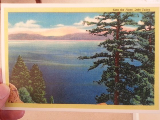 Lake Tahoe postcard