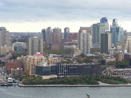 view of city from apt roof
