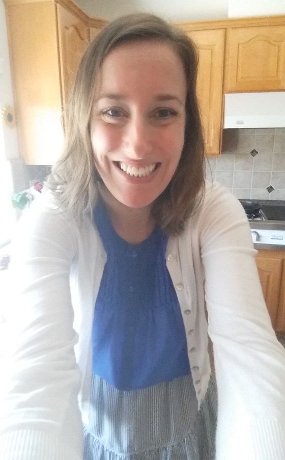 Ready to do some baking in my Easter outfit!