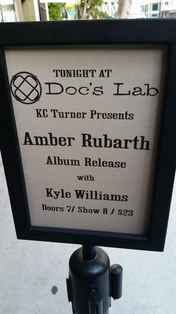 amber rubarth concert sign